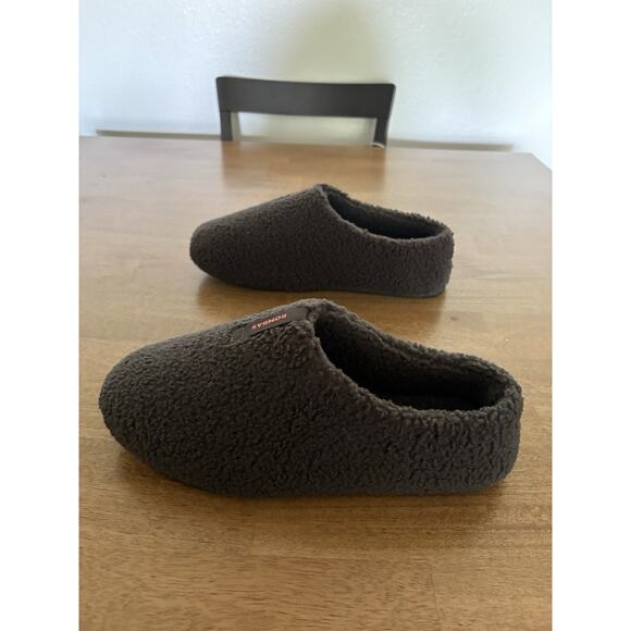 Bombas Sunday Slippers Men’s Size 13 Black Gray Sherpa House Shoes EUC main image 5